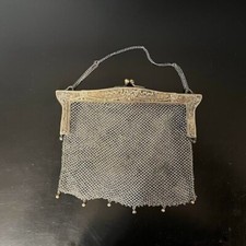 Vintage Accurate German Silver Chain Link Mesh Purse