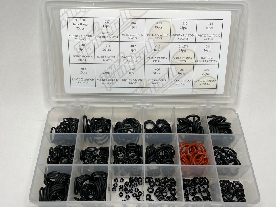 Autococker Paintball ORing Kit 450 Piece Orings w/ Case WGP Rebuild