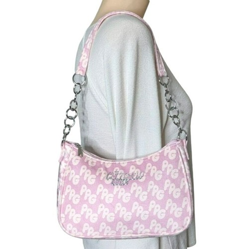 Powerpuff Girls Shoulder Bag Pink White Small Purse Chain Strap Retro