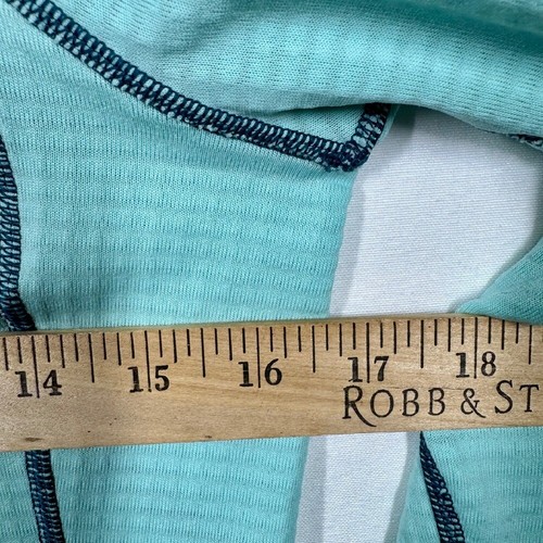Marmot Pullover Lightweight Active Fleece Top Athletic 1/2Zip Teal Blue Sz Small - Picture 9 of 10