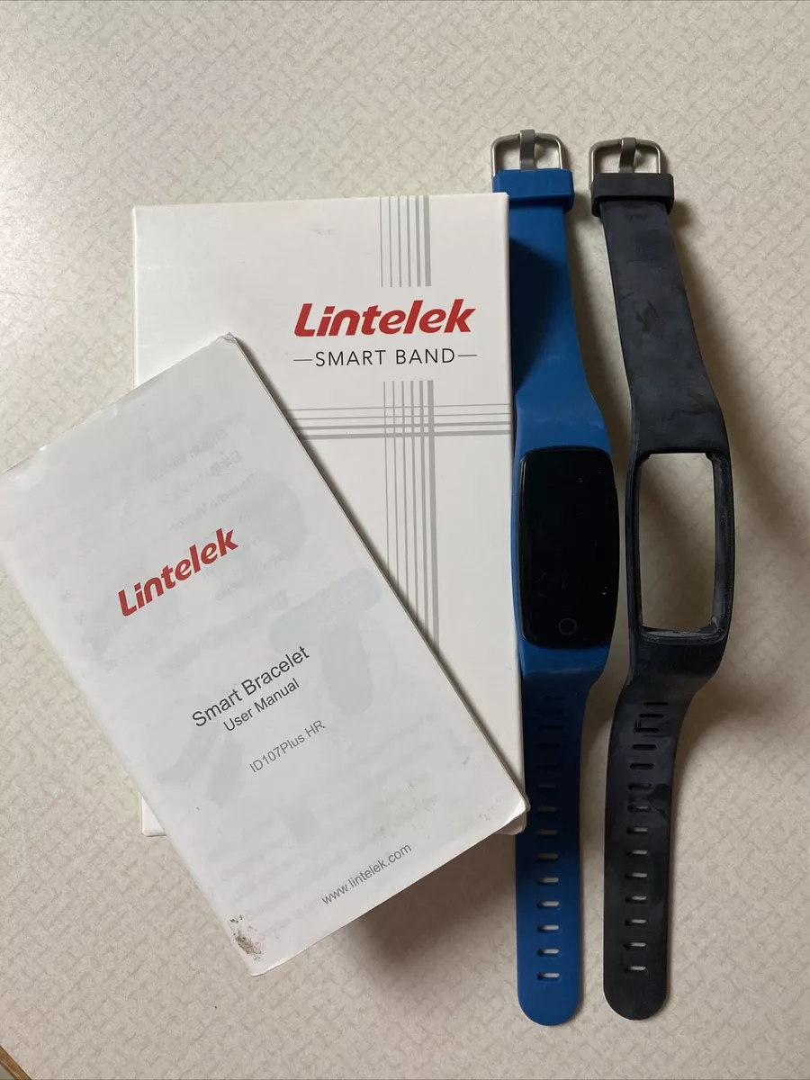 Rastreador de fitness de muneca inteligente Lintelek negro