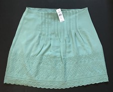 NWT Women's Loft Embroidered Lined Skirt Size 0 2  8