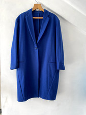 Studio Nicholson Cobalt Blue Cocoon Wool Coat Scandi Style Celine D'hoore