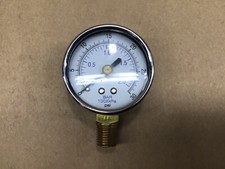 2  Air Pressure Gauge 0-30 PSI Bottom Mount 4008K36IAC