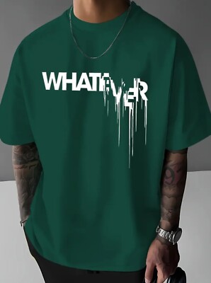 Whatever Herren Oversize Shirt   Streetwear Fashion Mode bis 5XL
