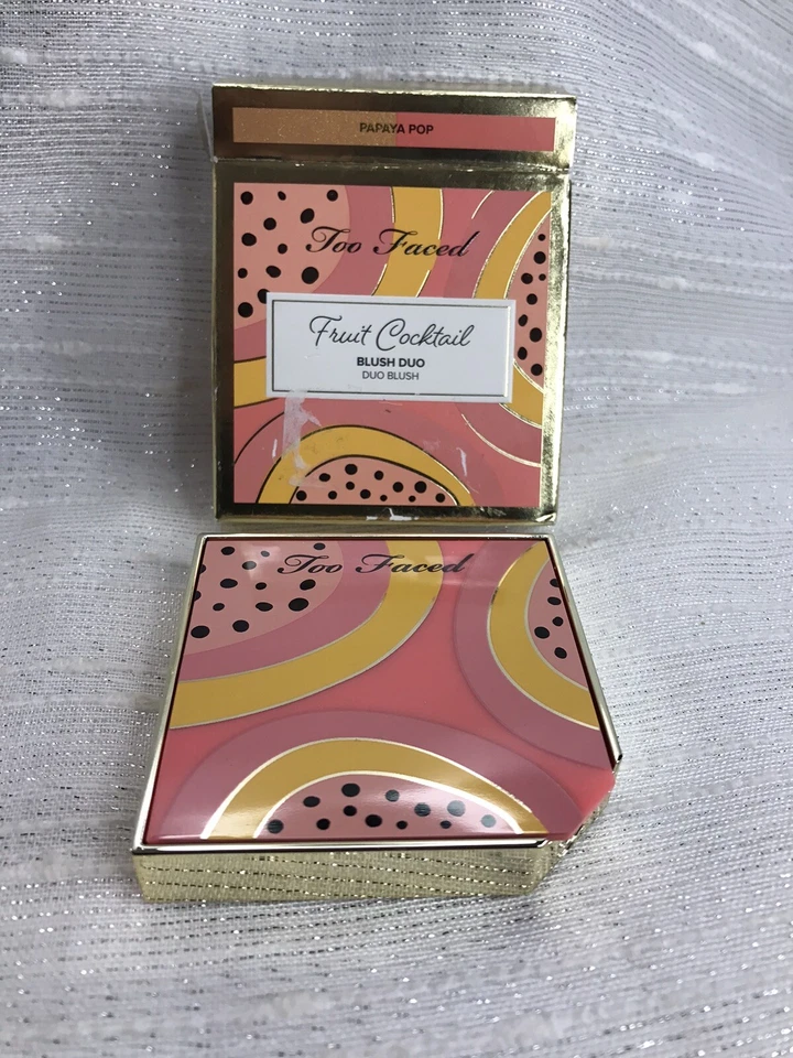 Too Faced Fruit Cocktail Blush Duo PAPAYA POP FULL SIZE NIB - Image 4 of 4