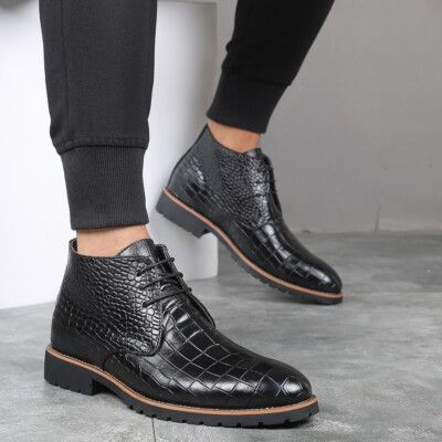 Men's Pointed Toe Casual Men's Leather Boots