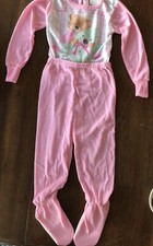 Rare Vtg Royal Heir Pink 2 Pc Snap Footie Pajamas Bears 4T See All Measurements