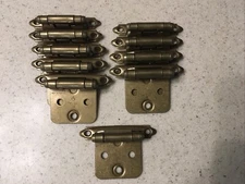 Vintage Amerock 7139-7128 Self Closing Cabinet Hinges Brass Lot Of  10 NEW