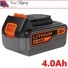 20V MAX Lithium-ion Battery for Black and Decker 20 Volt 4.0Ah LBXR20 LB20 LBX20
