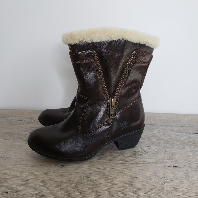 born fur lined boots