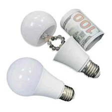 Light Bulb Diversion Safe Hidden Security Stash Can Spot Hide Valuables Hollow