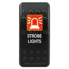 OTRATTW Carling Technologies Contura II Rocker Switch, STROBE LIGHTS, AMBER LENS