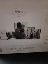 FIVE OPENING ACCORDION FRAME  BLACK METAL 