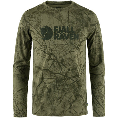 Fjällräven Värmland Wool Herren-Shirt Outdoor-Langarmshirt Trekking Green/Camo