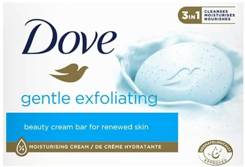 Dove Gentle Exfoliating Soap 90gr 1 Pack Skin Care Beauty Bar For Softer Skin - Picture 1 of 5