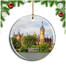 Schwerin Castle Germany Christmas ornament city travel souvenir