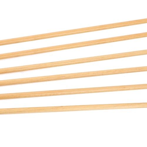 6/12pcs Wooden Arrows Turkey Feathers Diameter 8mm Handmade DIY Bow Hunting - Picture 6 of 11