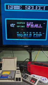 Super Spike V'Ball / World Cup Soccer Nintendo NES Cleaned and Tested Working