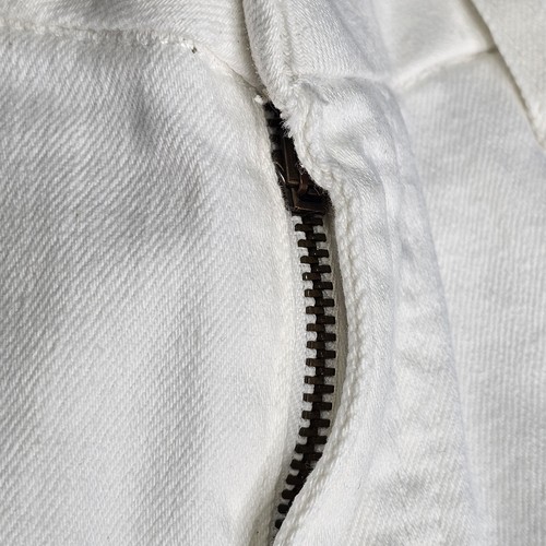 Eddie Bauer Curvy Denim Trouser Jeans Pants Womens 4P Petite White Flare Stretch - Picture 7 of 17