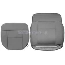 For 2008 Ford F-150 STX XL XLT Cloth Seat Cover Driver Bottom & Top Back Gray US