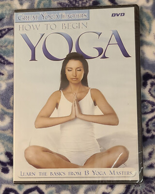 Great Yoga Teachers ''How To Begin Yoga'' DVD Learn The Basics W/56 Minute Run Tim