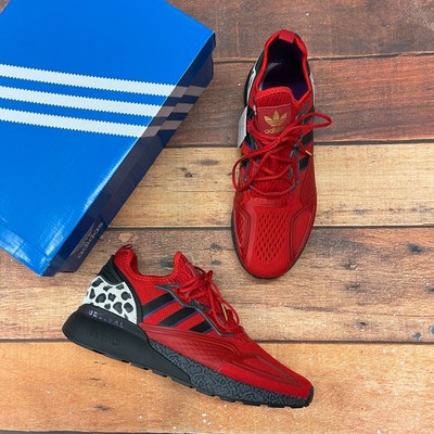 Adidas Men's ZX 2K Boost Red Running Shoes FZ5414