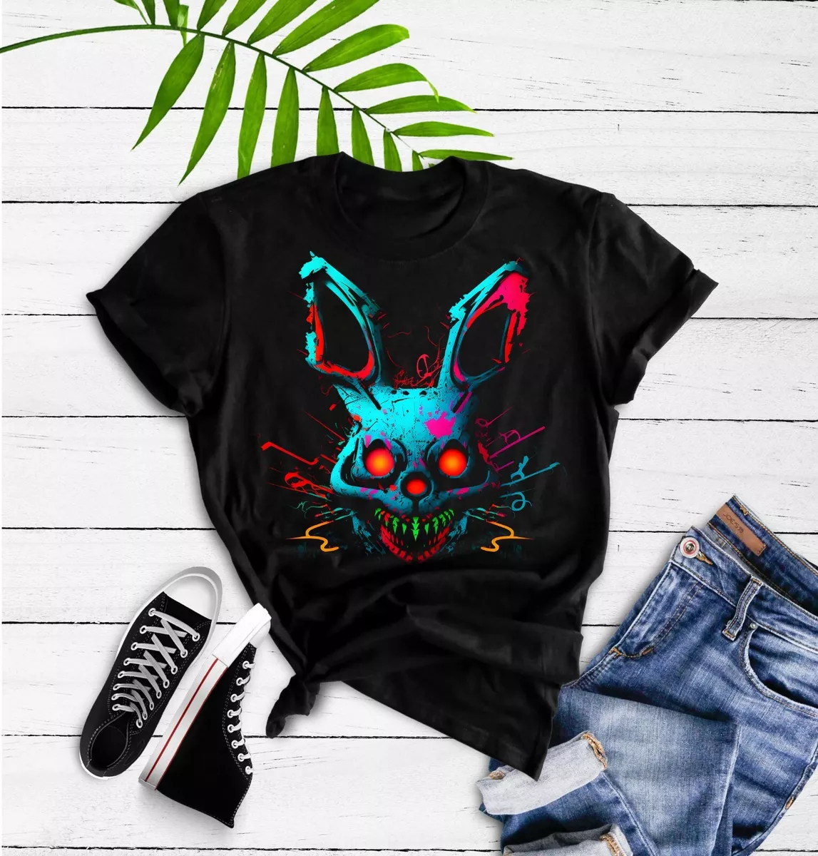 Skull bunny t shirt hot sale