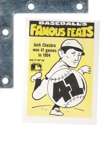1986 Fleer Baseball's Famous Feats/w Sticker INSERT Pick From List Up To 35%OFF - Picture 67 of 84
