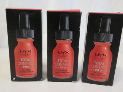 Lot of 3 NYX Makeup Total Control Pro Hue Shifter Foundation TCPH03 Cool