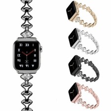 Women Metal Diamond Strap Watch Band For Apple Watch Series SE 2 9 8 7 6 5 4 3 1