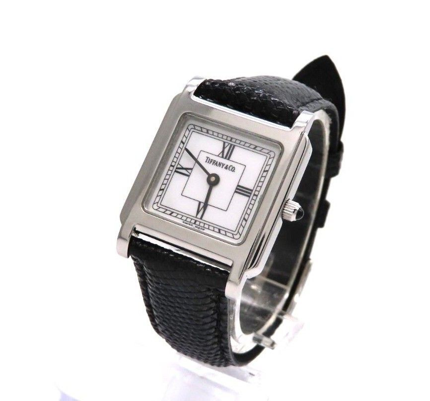 Classic Square TIFFANY Co. Tiffany Co. Watch White Roman