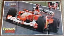 FERRARI F 2002 - F1 - FORMULA 1 - MICHAEL SHUMACHER - POSTER 96X56CM 