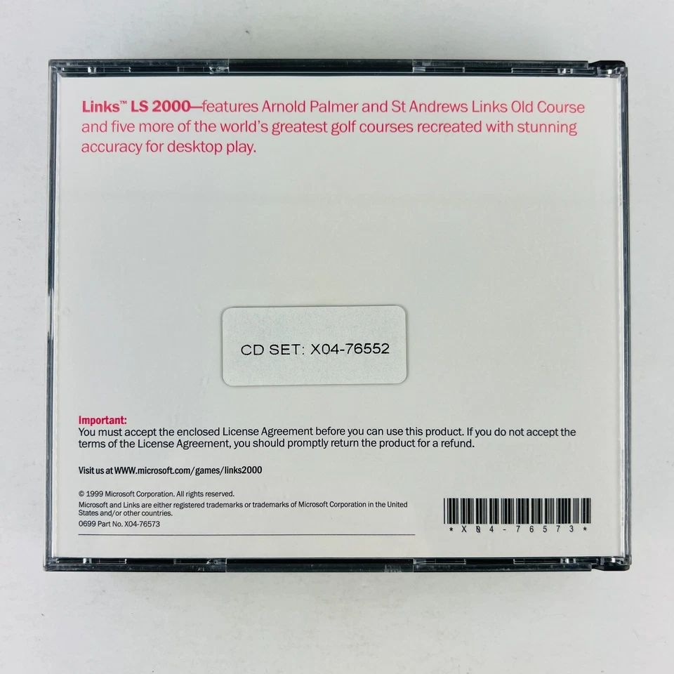 Arnold Palmer Links LS 2000 - PC CD-ROM Golf Simulación Juego Software Microsoft Foto 4 de 4