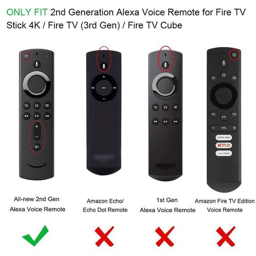 Remote Control Cover For Amazon+Fire TV Stick 4K Replacement Remote Control J1A7 - Afbeelding 15 van 27