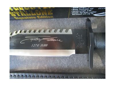 Rambo RB9295 First Blood Part II Stallone Signature Fixed