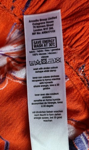๐Womens Orange Blouse 16๐ - Picture 7 of 7
