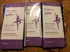 Girls TIGHTS 40D Semi Opaque Tights GIRLS 3 Pairs SOFT EVERSWE