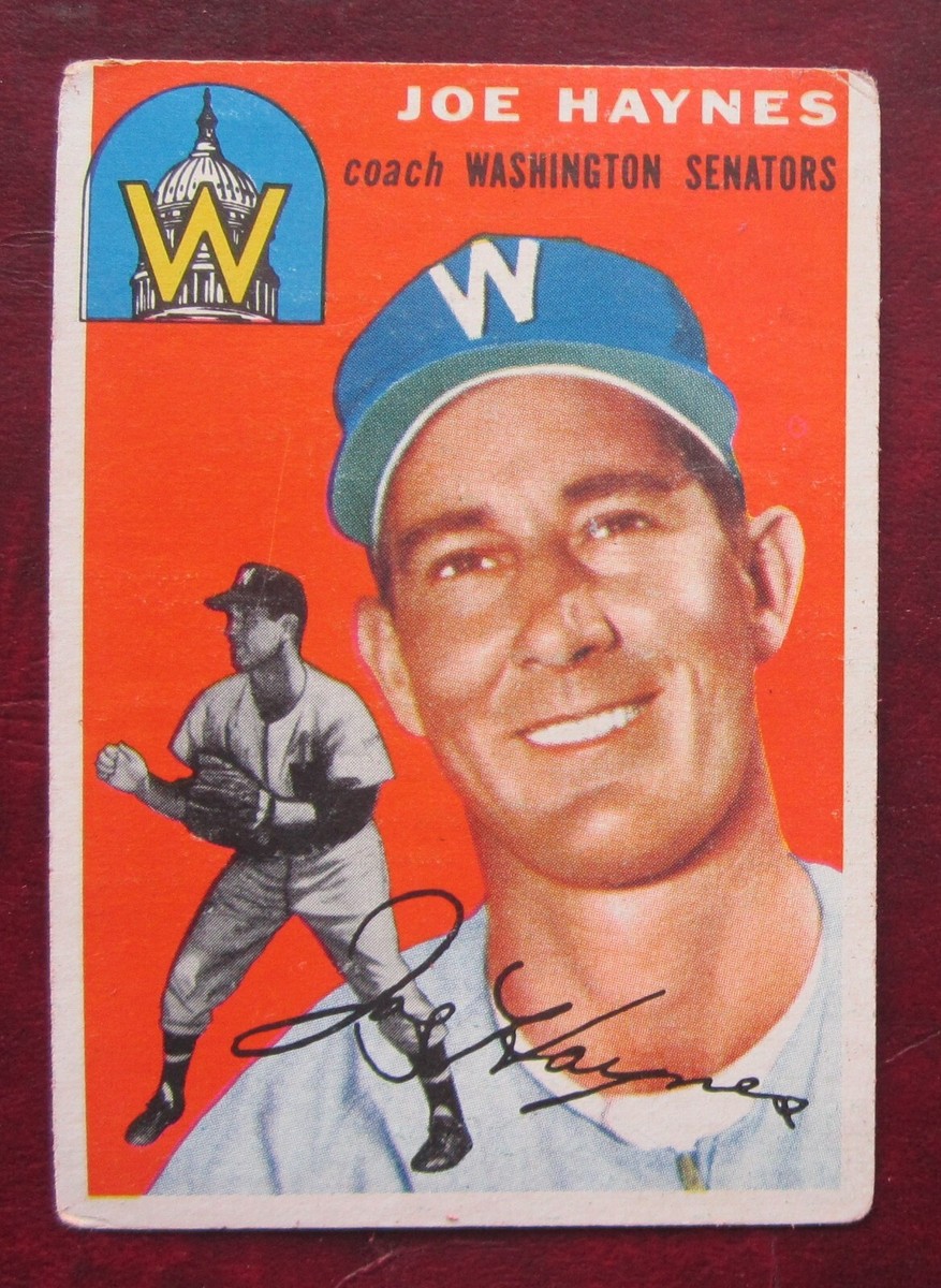1954 Topps Joe Haynes (Washington Nationals) #223 VG | eBay