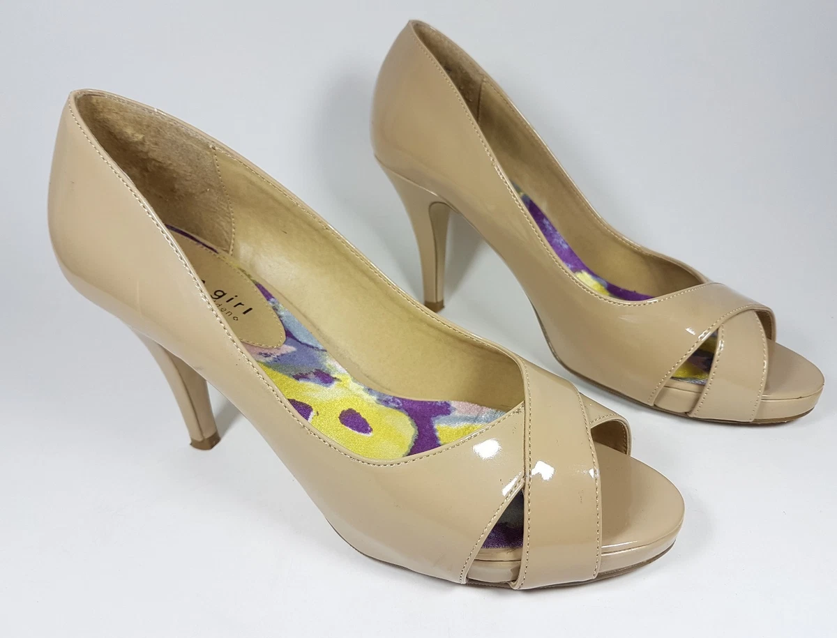 Cream peep toe shop shoes uk