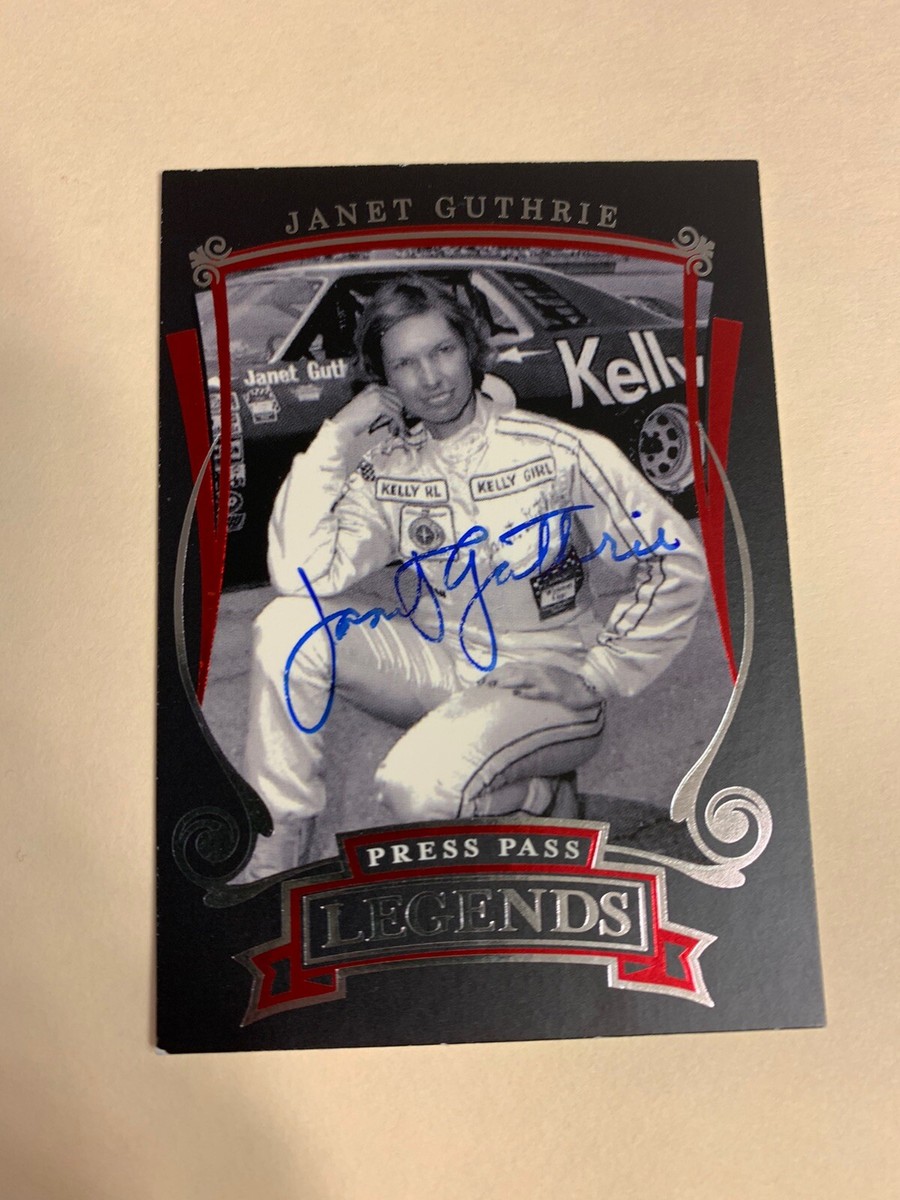 Janet Guthrie autographed Press Pass Legends race card | eBay