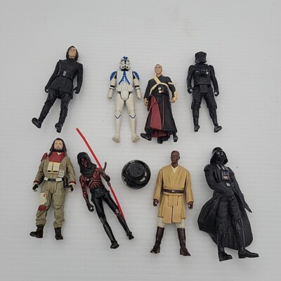 Star Wars 3.75'' Hasbro Action Figure Lot Kylo Ren, Darth Vader, Darth Maul Etc