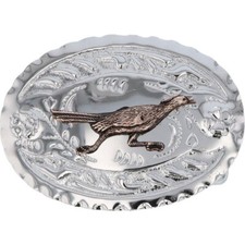 Roadrunner Bird Southwest Western Animal Cowgirl 1980s NOS Vintage Belt Buckle