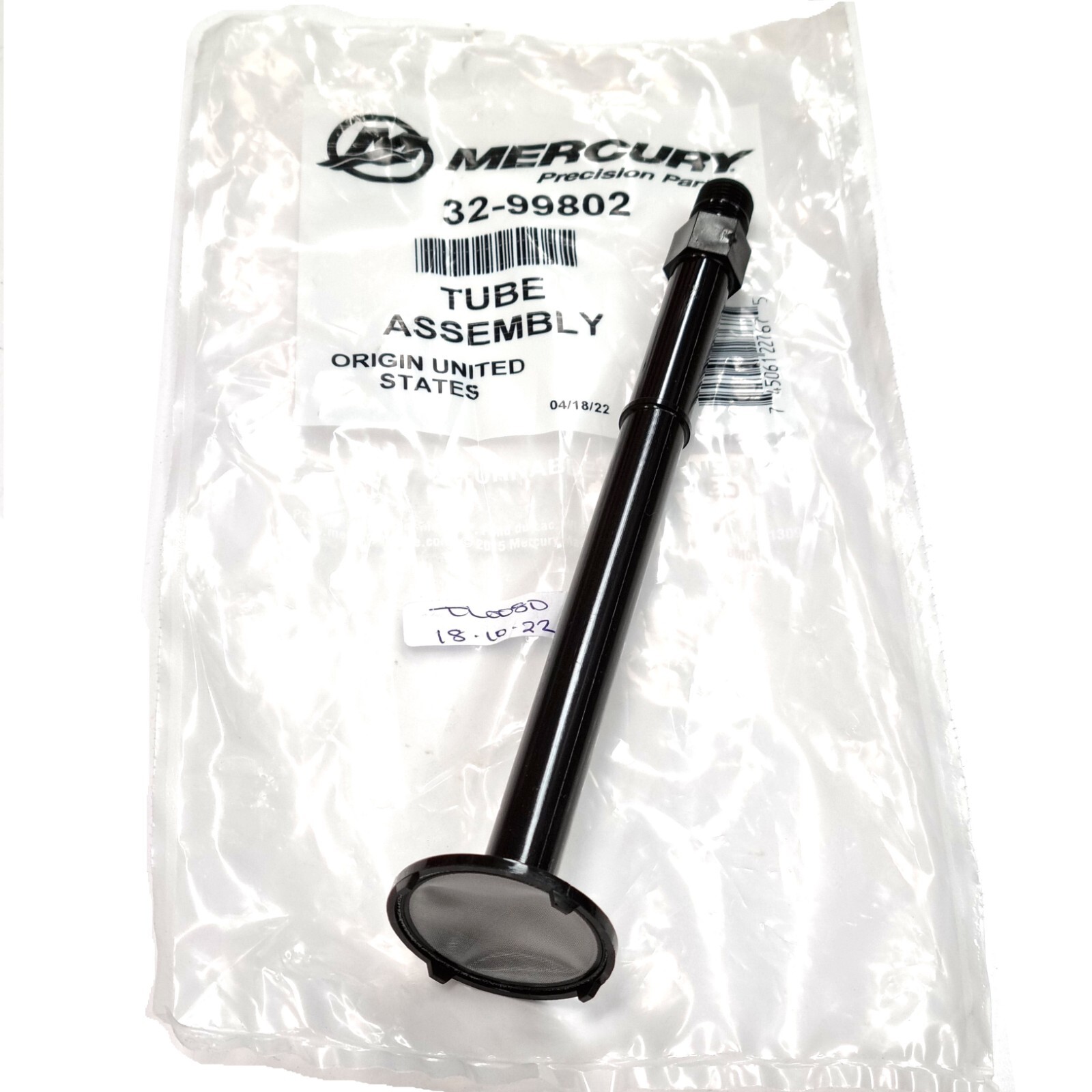 MERCURY MARINER - 2 Stroke Pickup Filter Pipe V6 Quicksilver  Genuine - 32-99802