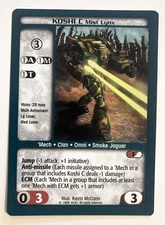 Koshi C Mist Lynx Battletech CCG Unlimited 'Mech
