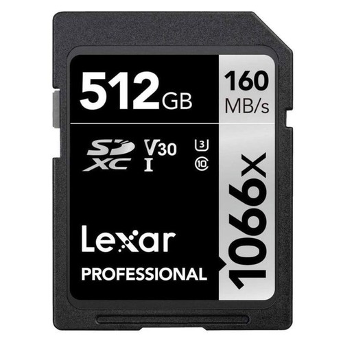 New Lexar Professional 1066x 512GB 1TB SDHC SDXC UHS-I U3 Card 160MB/s V30 C10 - Picture 2 of 5