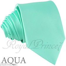 New Men's Aqua Skinny Slim Neck tie Tie Only Formal Party Wedding Prom 200QQ