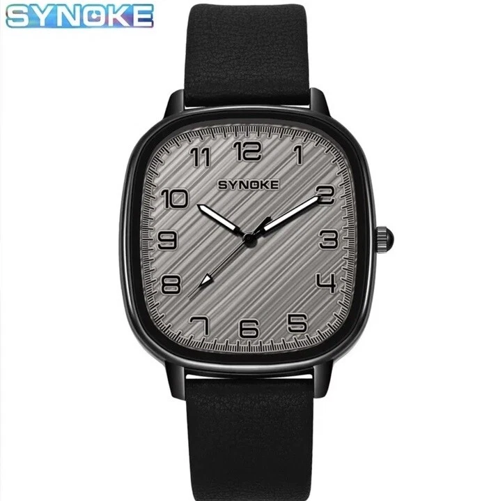 ✅ Swiss Mens Slim Sport Watch Wrist Military Analog Army Quartz Leather Strap UK - Image 4 of 4