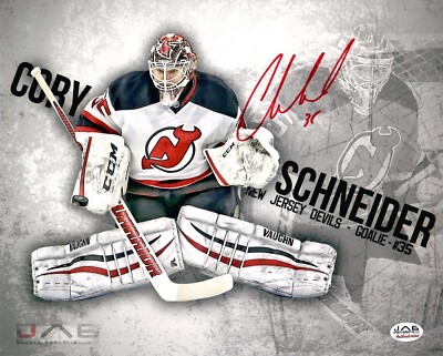 Cory Schneider autographed signed 8x10 photo NHL New Jersey Devils COA 