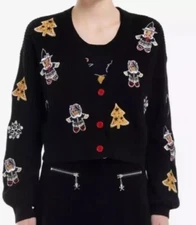 Social Collision Tank Top & Cardigan Set Goth Gingerbread Gotham’s Knit Size M